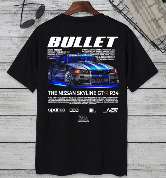 Playera Personalizada: NISSAN SKYLINE GT-R R34