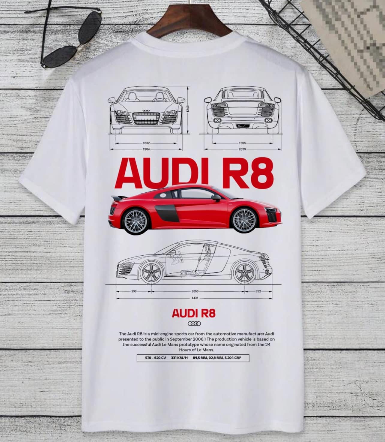 Playera Personalizada: Audi R8